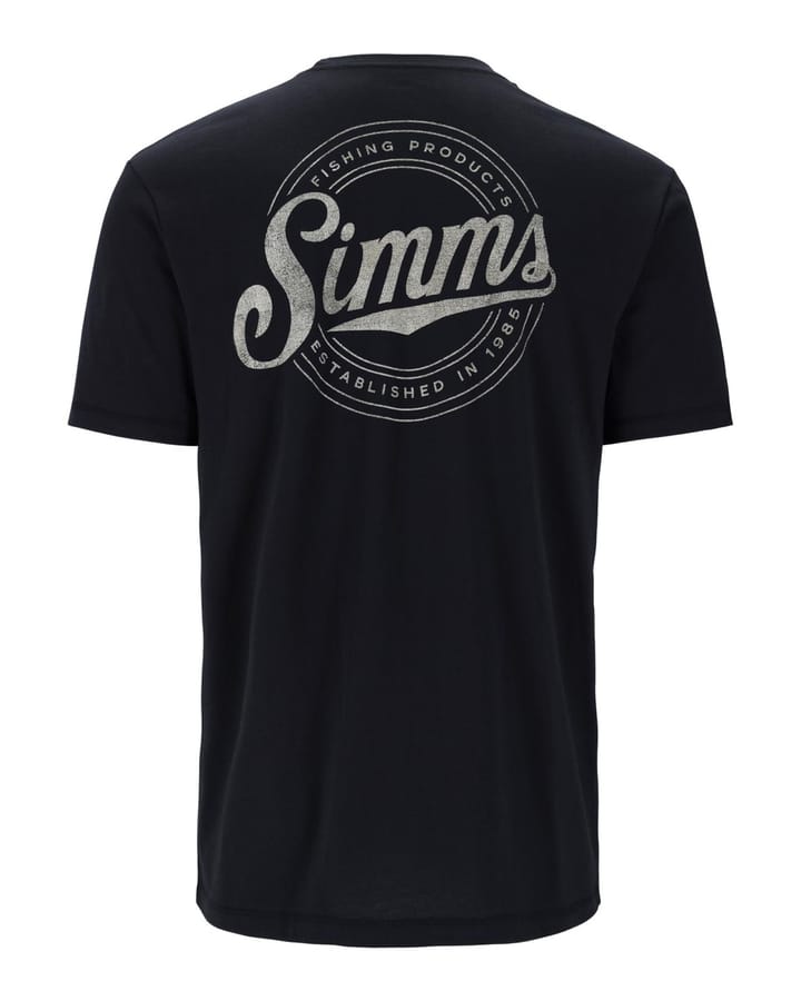 Simms Circle Lockup T-Shirt Black Simms