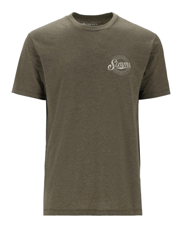 Simms Circle Lockup T-Shirt Military Heather Simms