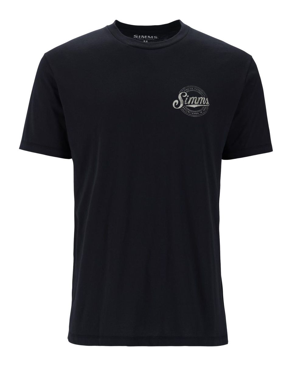 Simms Circle Lockup T-Shirt Black