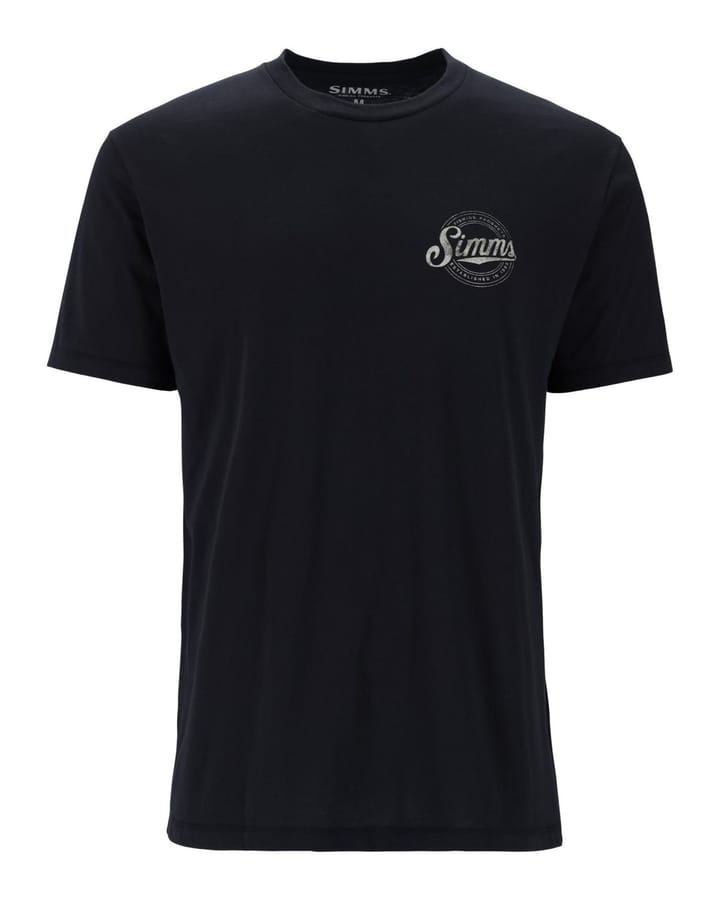 Simms Circle Lockup T-Shirt Black Simms