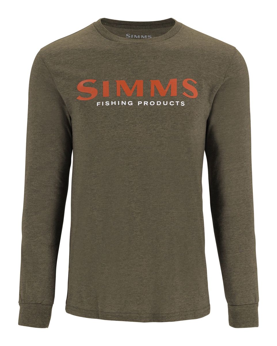 Simms Simms Logo Shirt Ls Loden Heather