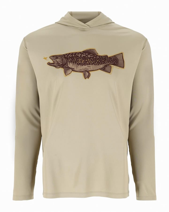 Simms Simms Tech Hoody Artist Series Stone Trout Fly Simms