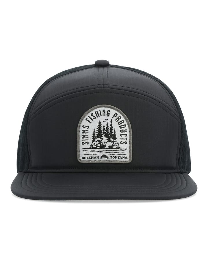 Simms Simms 7-Panel Tech Trucker Black Simms Simms Simms 7-Panel Tech Trucker Black Simms