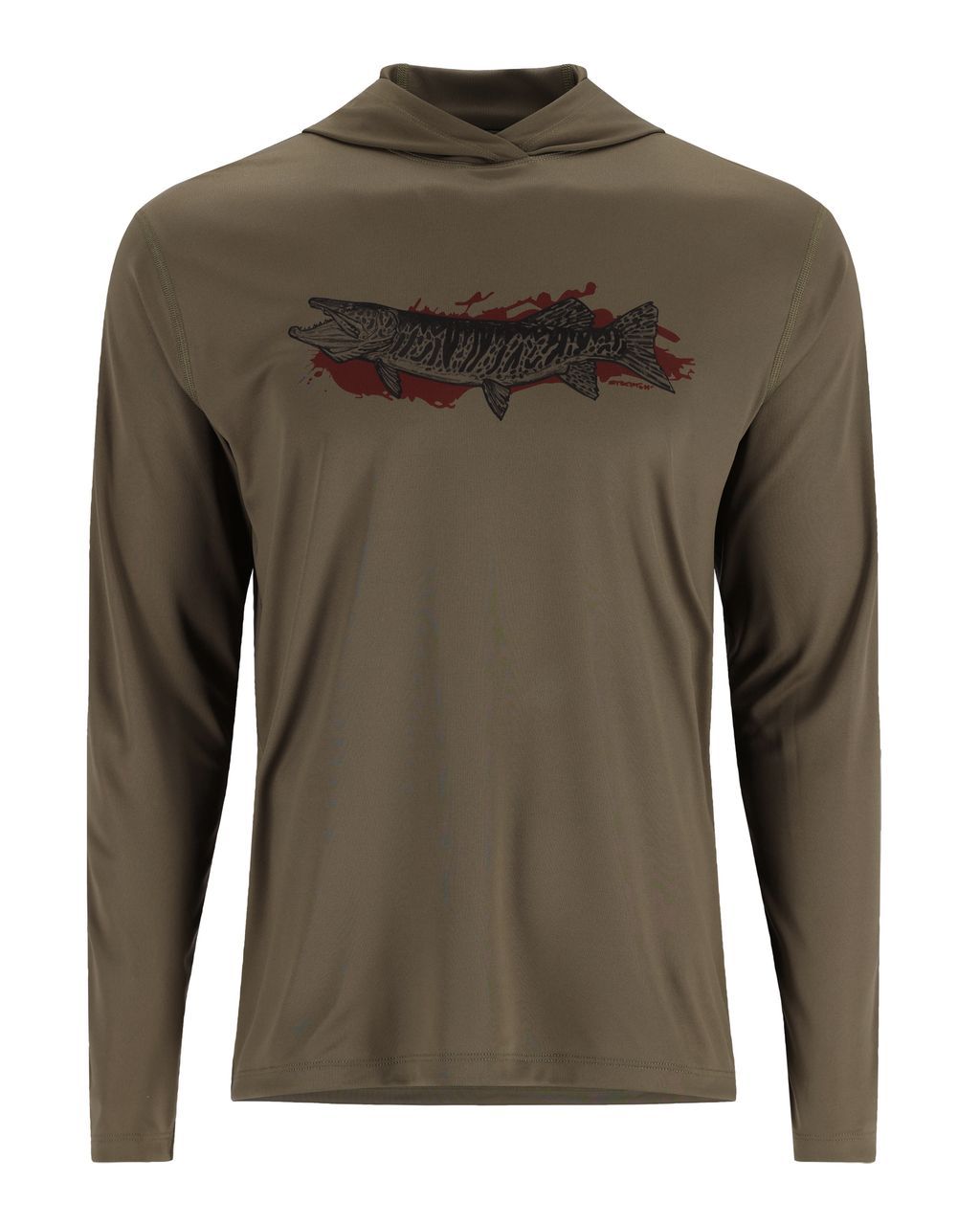 Simms Simms Tech Hoody Artist Series Dark Stone/musky