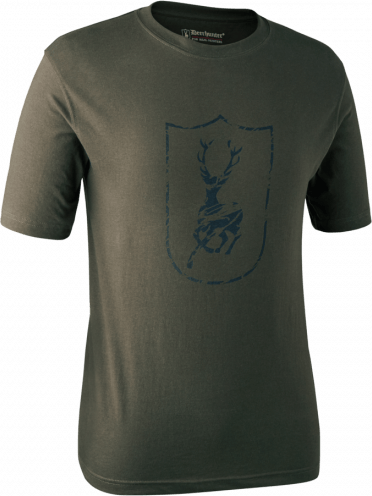 Men's Logo T-Shirt Bark Green Deerhunter