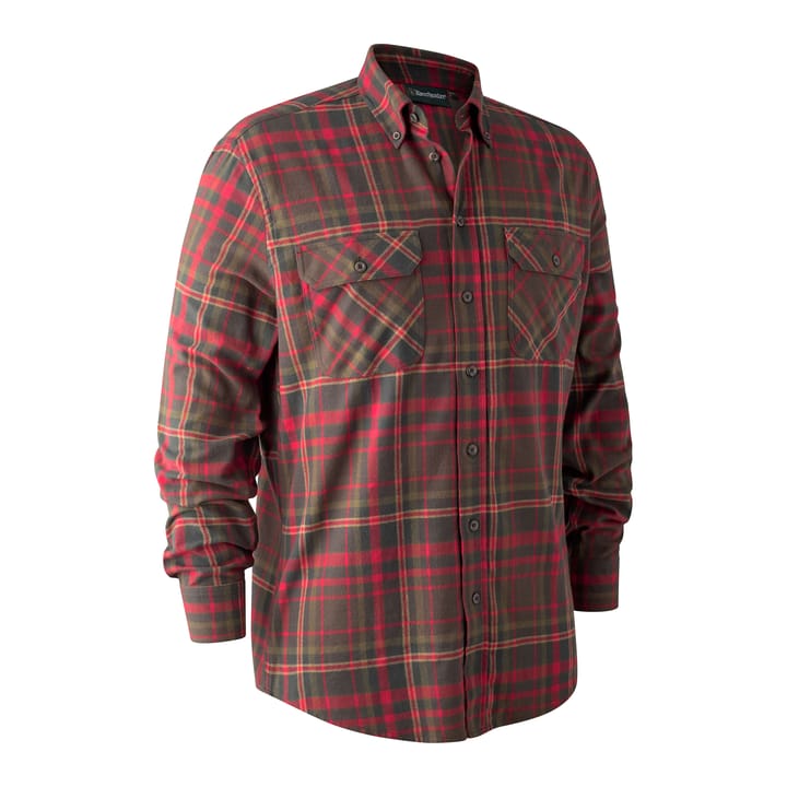 Deerhunter Men's Marvin Flannel Shirt Red Check Deerhunter