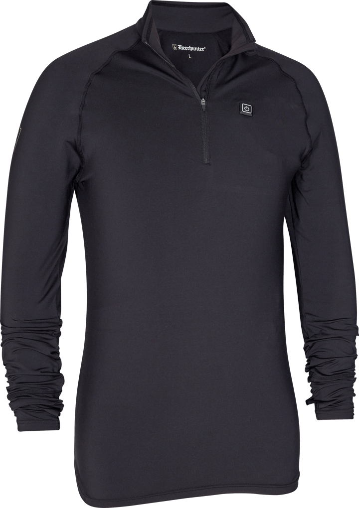 Deerhunter Unisex Heat Undershirt With Zip-Neck Black Deerhunter