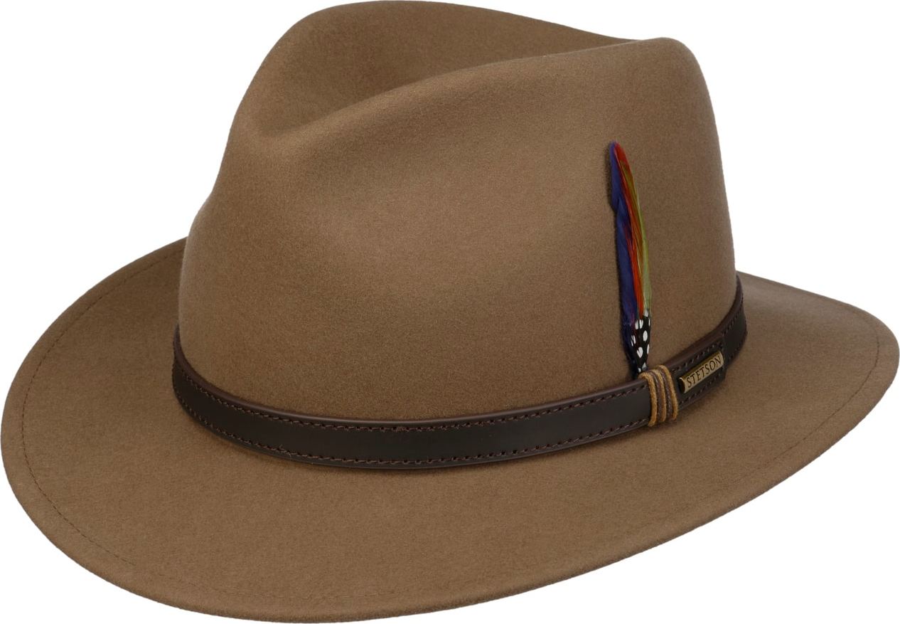 Stetson fedora Hatt Traveller Softfelt Chestnut Fedora herr – bild 2