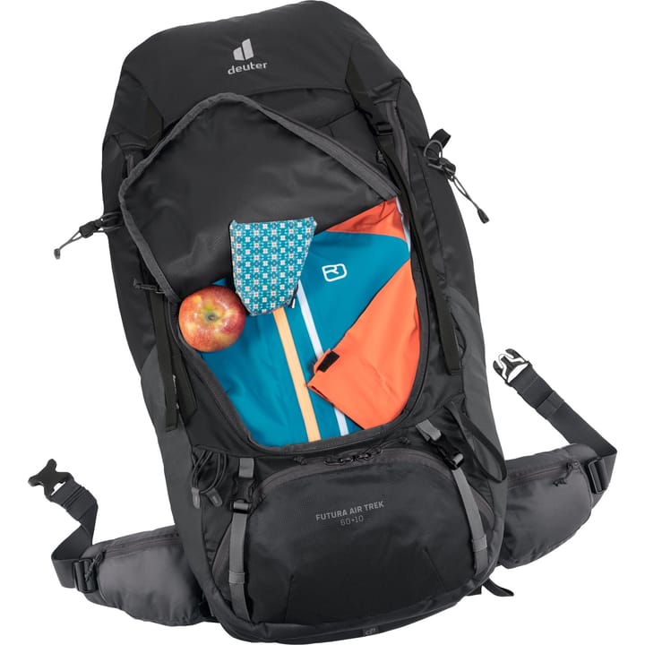 Deuter Men's Futura Air Trek 60+10 Black-graphite Deuter Deuter Men's Futura Air Trek 60+10 Black-graphite Deuter