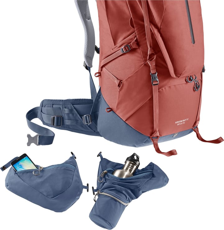 Deuter Women's Aircontact X 60+15 SL Redwood-Ink Deuter