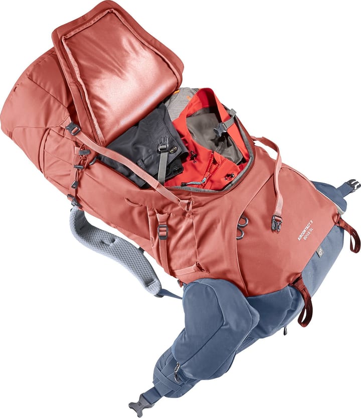 Deuter Women's Aircontact X 60+15 SL Redwood-Ink Deuter