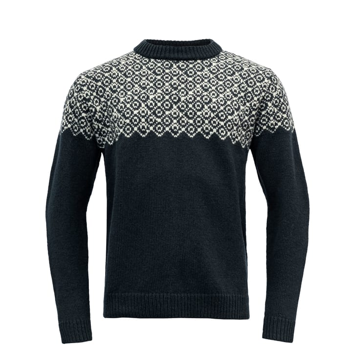 Devold Bjørnøya Sweater Crew Neck Ink/Offwhite Devold Devold Bjørnøya Sweater Crew Neck Ink/Offwhite Devold