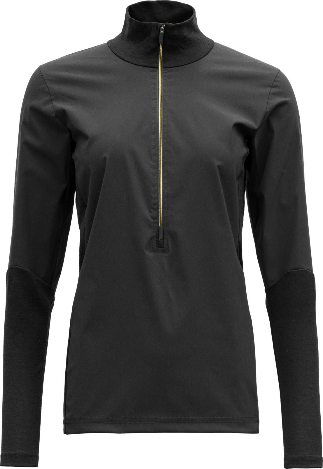 Devold Women's Cover Zip Neck Caviar Urheilutakit vuorettomat XL