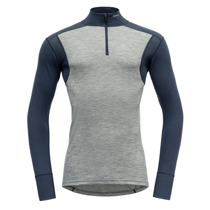 Devold Hiking Man Half Zip Neck Grey Melange/Night Devold