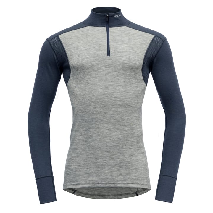 Hiking Man Half Zip Neck GREY MELANGE/NIGHT Devold