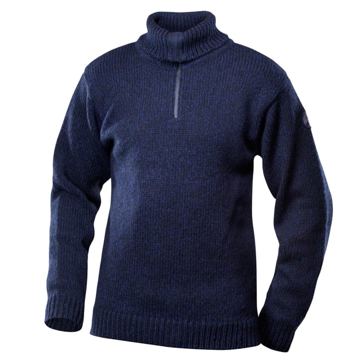 Devold Nansen Sweater Zip Neck Dark Blue Melange Devold