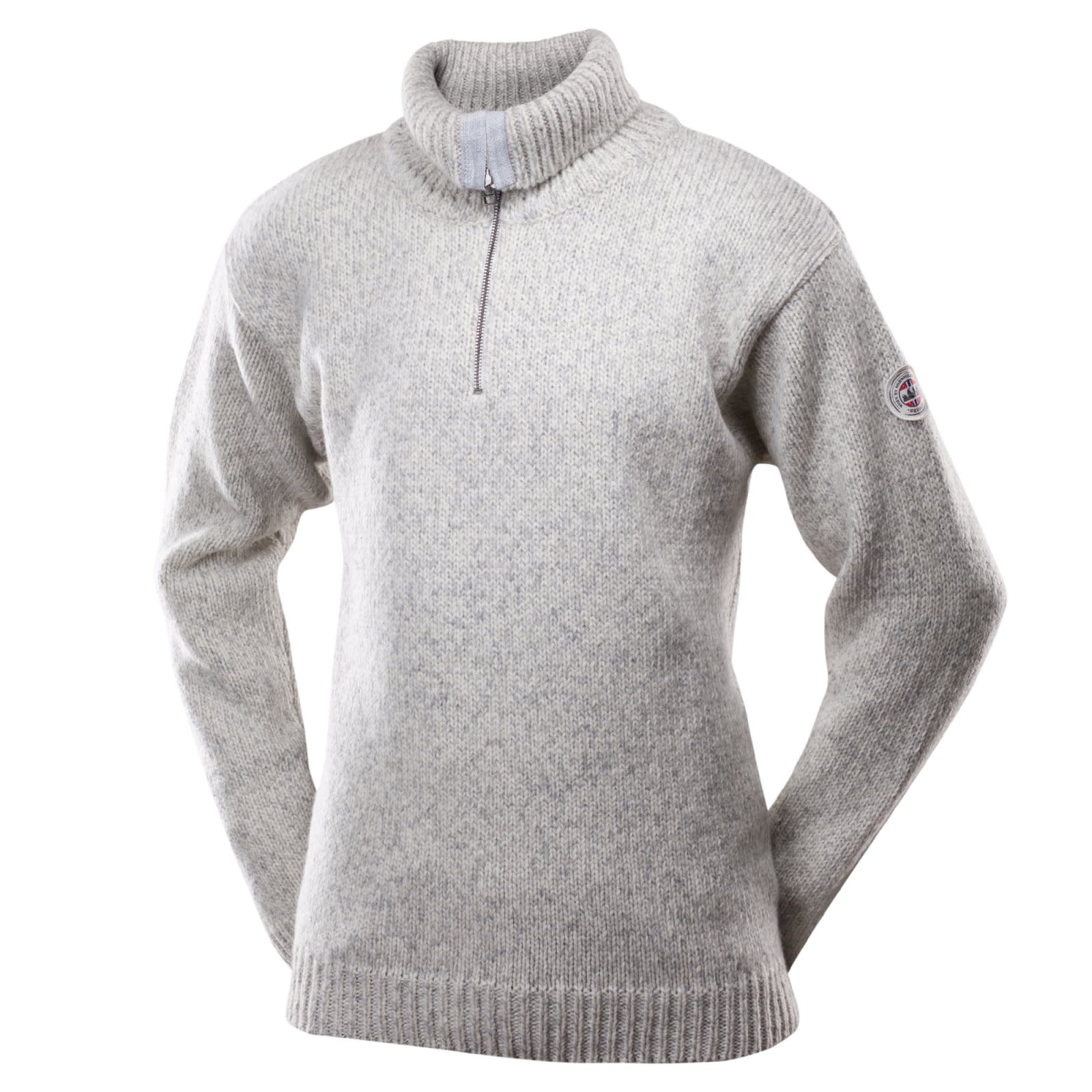 Devold Unisex Nansen Sweater Zip Neck Grey Melange
