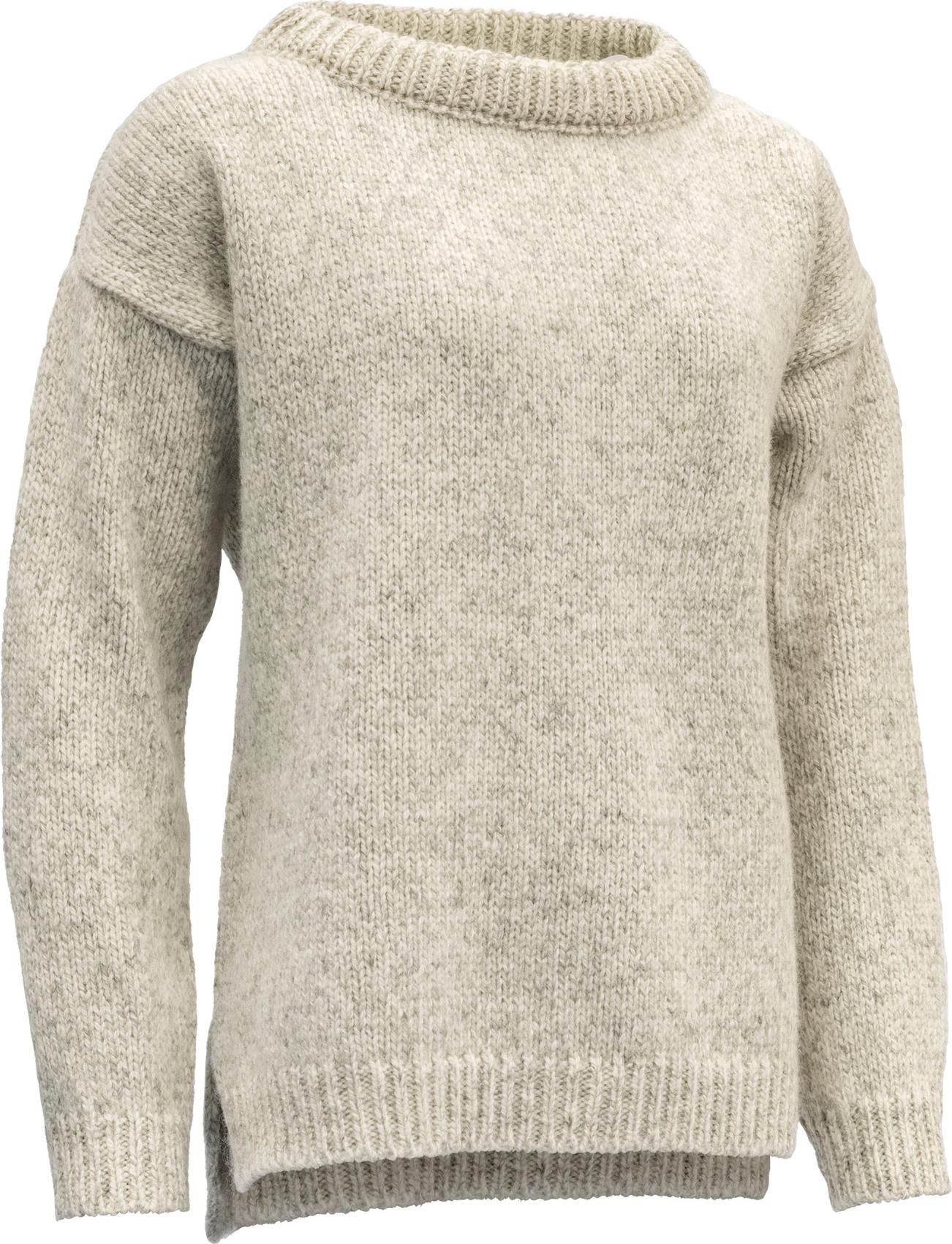 Devold Women's Nansen Sweater Split Seam Grey Melange