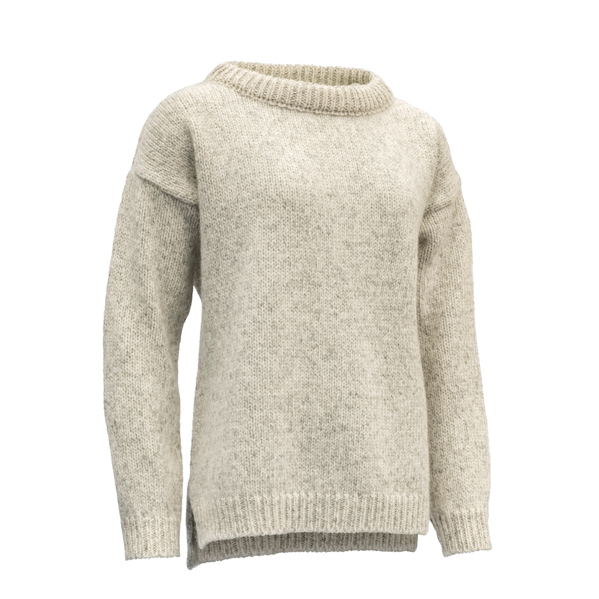 Nansen Woman’s Sweater Split Seam GREY MELANGE