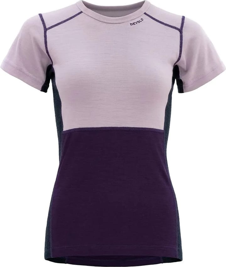 Devold Women's Lauparen Merino 190 T-Shirt Orchid/lilac/ink Devold