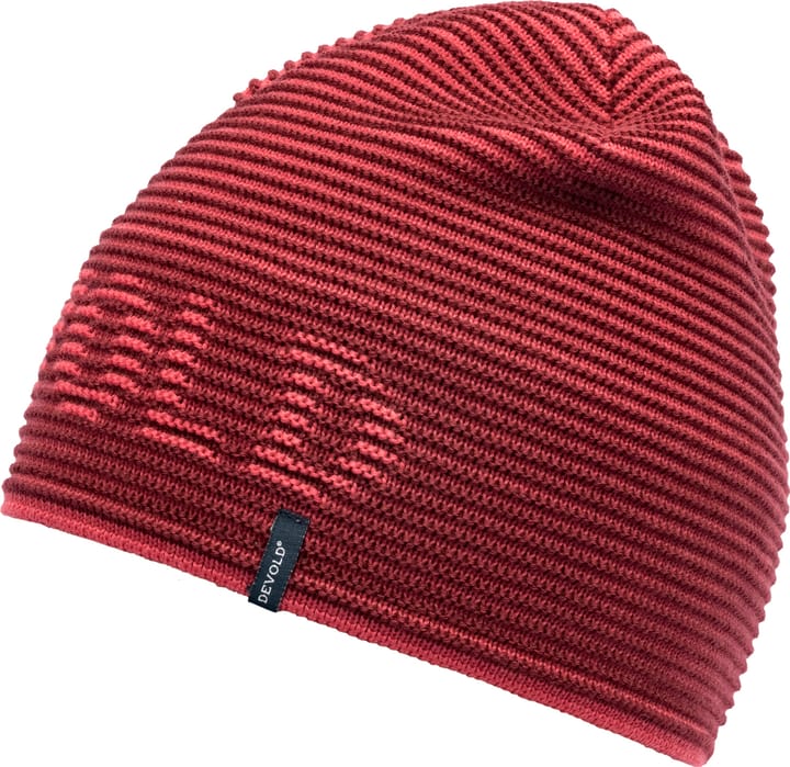 Rib Logo Merino Beanie Poppy Devold