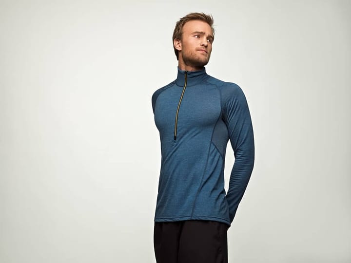 Devold Running Man Zip Neck Anthracite Devold