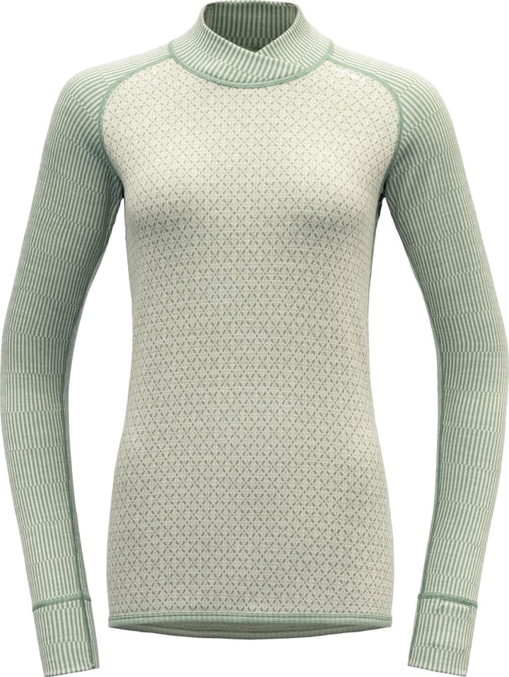 Devold Women's Kvitegga Merino 230 Cross Neck Raw White Devold