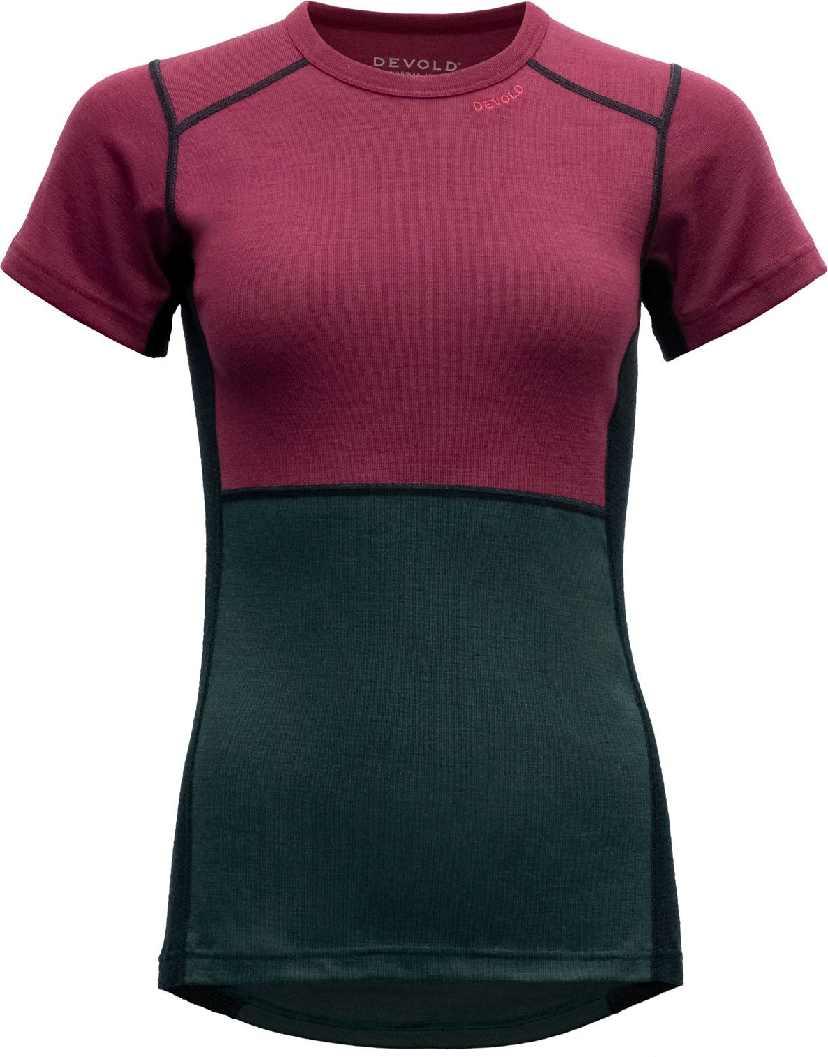 Women's Lauparen Merino 190 T-Shirt BEETROOT/WOODS/INK