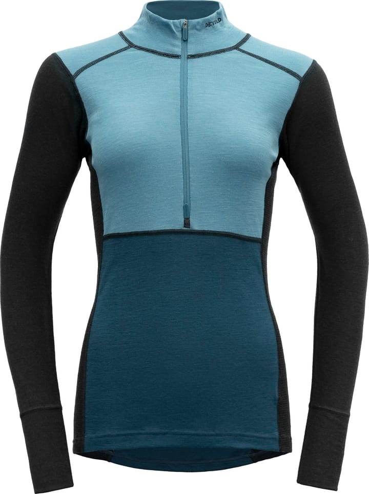 Devold Women's Lauparen Merino 190 Zip Neck Moon/Ink/Flood Devold Devold Women's Lauparen Merino 190 Zip Neck Moon/Ink/Flood Devold