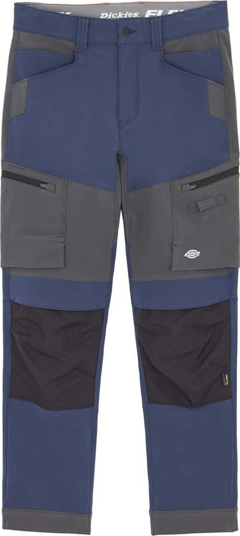 Dickies Men's 4 Way Stretch Slim Taper Shell Trouser Navy/Charcoal
