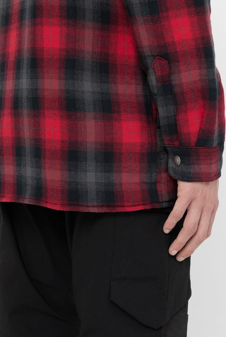 Dickies Men's Fleece Hood Flan Red/Black Dickies