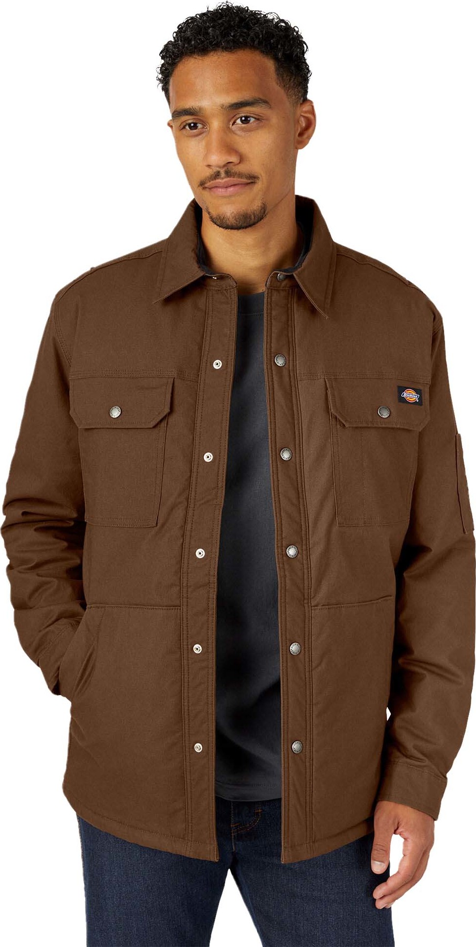 Dickies Men’s Flex Duck Shirt Jacket Timber