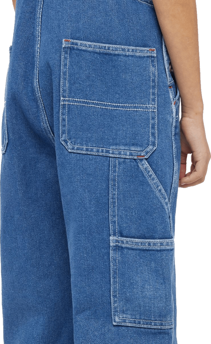 Dickies Kids' Denim Bib Stonewashed Indigo Blue Dickies