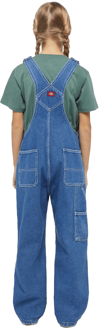 Dickies Kids' Denim Bib Stonewashed Indigo Blue Dickies