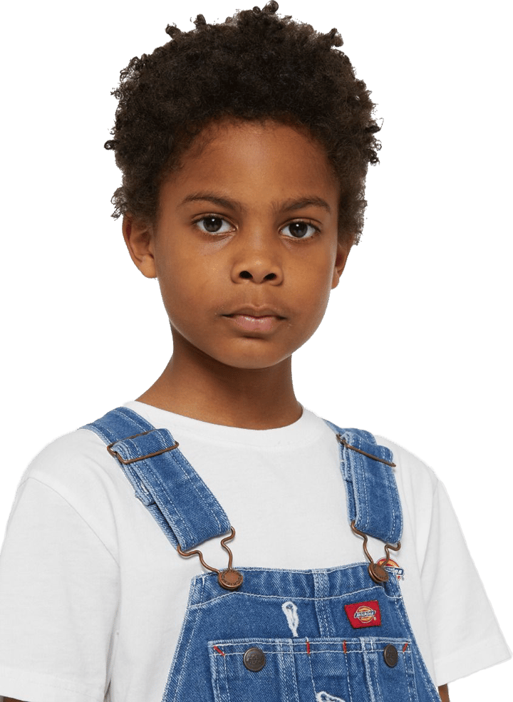Dickies Kids' Denim Bib Stonewashed Indigo Blue Dickies