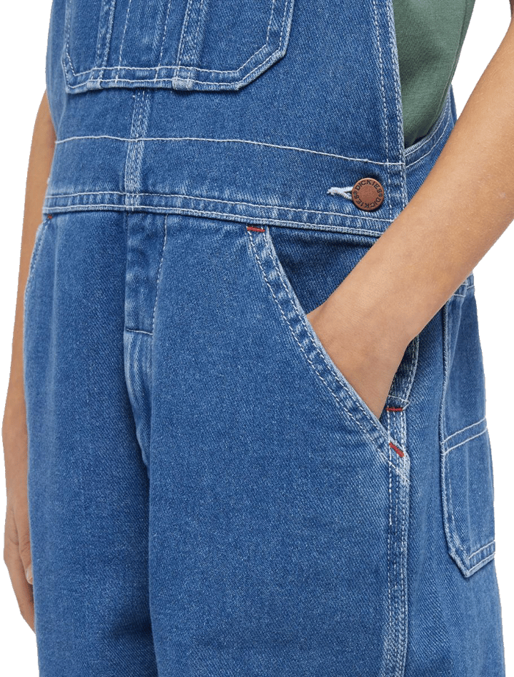 Dickies Kids' Denim Bib Stonewashed Indigo Blue Dickies