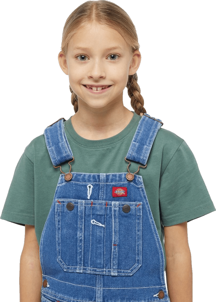 Dickies Kids' Denim Bib Stonewashed Indigo Blue Dickies