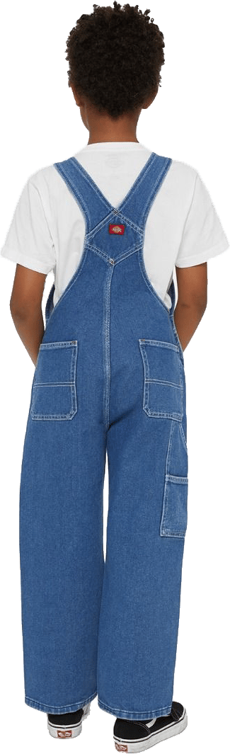 Dickies Kids' Denim Bib Stonewashed Indigo Blue Dickies