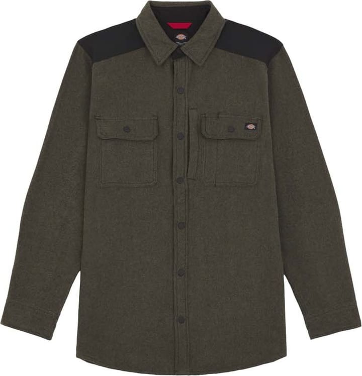 Men's Performance Heavy Flannel Check Shirt Miltary Green/Black Dickies