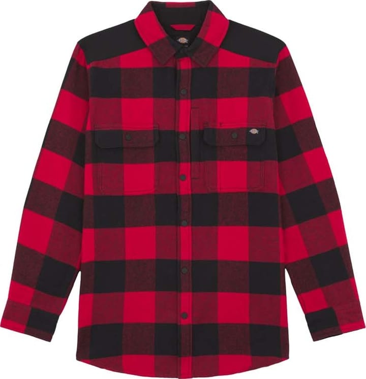 Men's Performance Heavy Flannel Check Shirt Red/Black Dickies