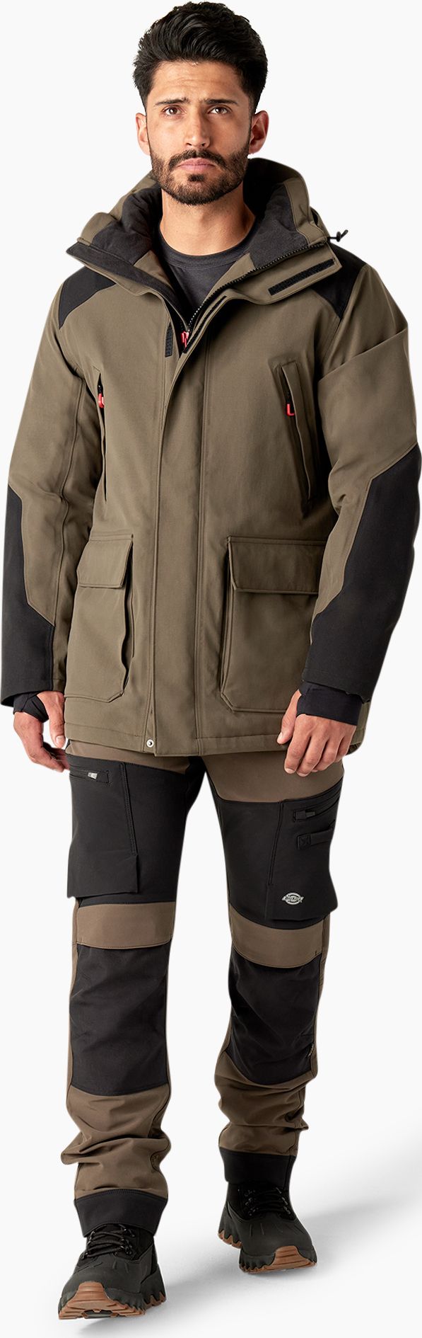 Dickies Men's Protect Extreme Insulated Puffer Parka Moss/Black Dickies