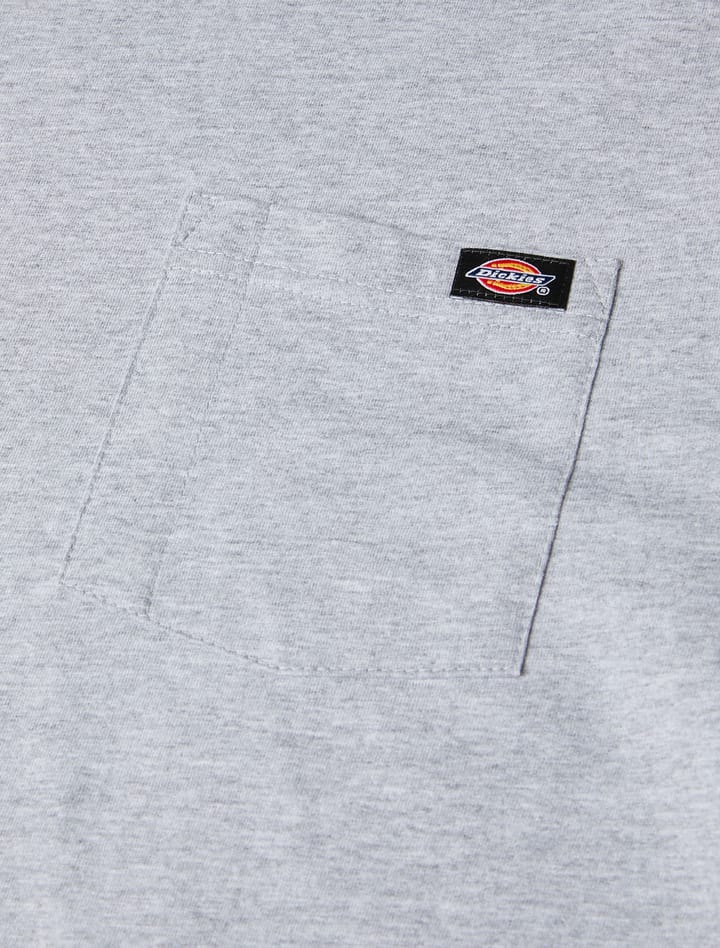 Men's Pocket Tee Long Sleeve Heather Grey Dickies