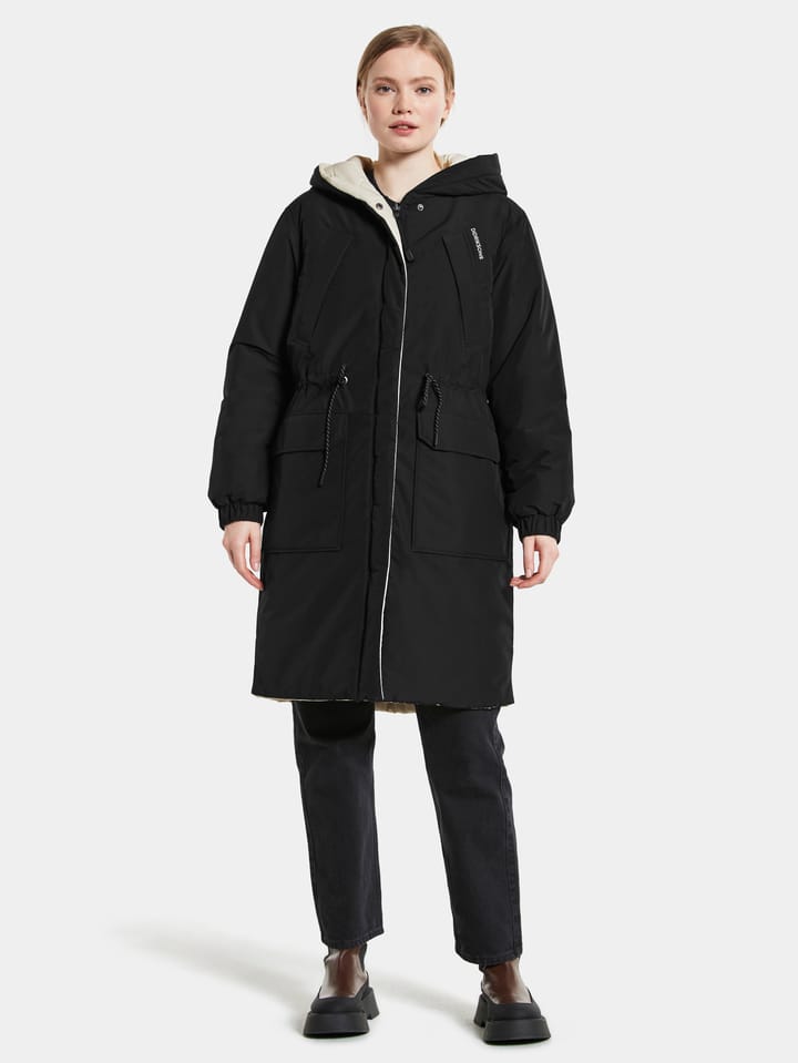 Didriksons Anna Reversible Women's Parka White Foam/Black Didriksons