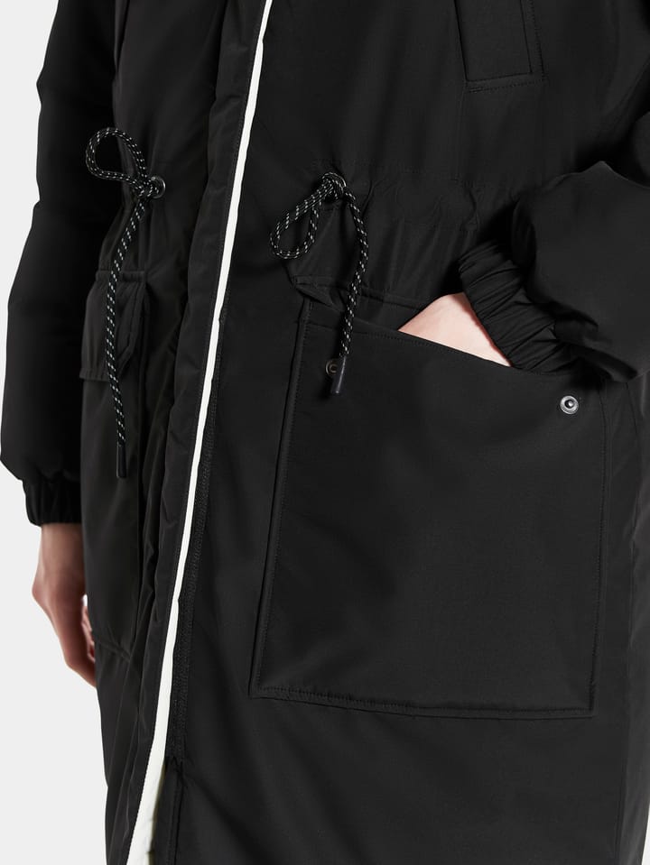 Anna Reversible Women's Parka White Foam/Black Didriksons