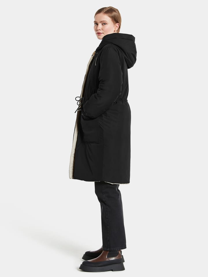 Didriksons Anna Reversible Women's Parka White Foam/Black Didriksons