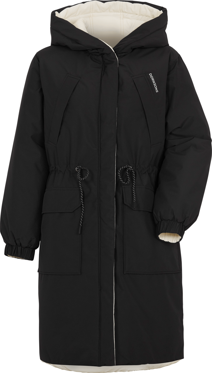 Didriksons Anna Reversible Women's Parka White Foam/Black Didriksons
