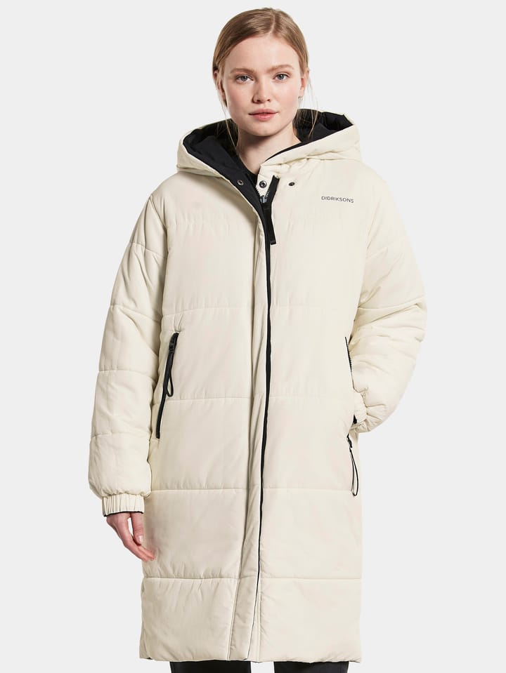 Anna Reversible Women's Parka White Foam/Black Didriksons