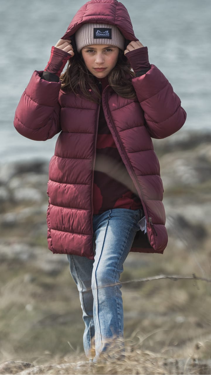 Didriksons Kids' Scoria Parka Anemon Red Didriksons