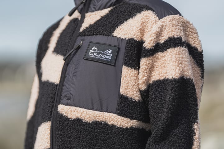 Didriksons Kids' Exa Printed Full Zip 2 Path L Black Didriksons