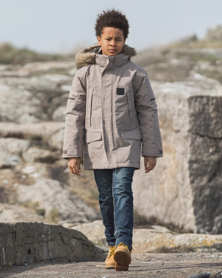 Didriksons Kids' Sylvin Parka Ash Brown Didriksons